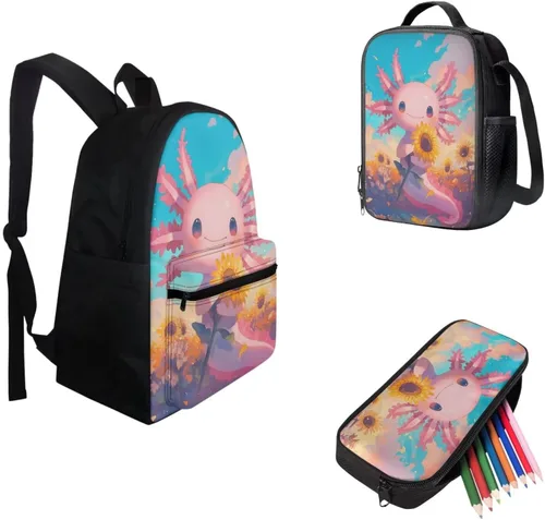 Vista 206 de FOR U DESIGNS Fuego baloncesto impreso niños escuela mochilas viaje mochila libro bolsa