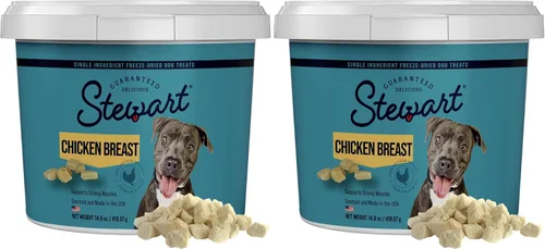 Vista 9 de Stewart Golosinas liofilizadas para perros, pechuga de pollo, 3 onzas, sin granos y sin gluten, tubo resellable, de hígado de res, salmón, hígado