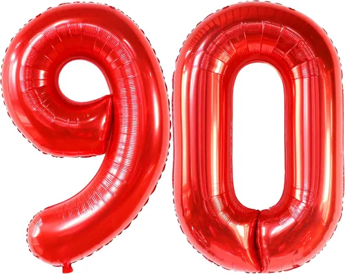 Vista 6 de KatchOn Globo verde oscuro del número 90 de 40 pulgadas