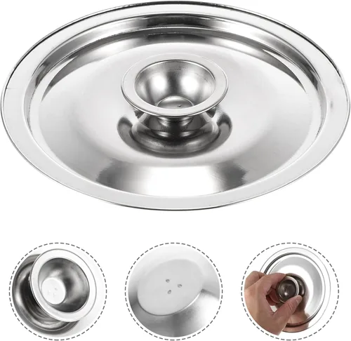 Vista 4 de DOITOOL Cubierta de olla de condimento de acero inoxidable de 5.51 pulgadas, tapa para ollas de especias, accesorio de cocina para proteger