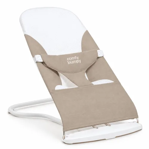 Vista 12 de ComfyBumpy Asiento Ergonómico Rebotador para Bebé - Estuche de Transporte de Viaje Adicional - Silla Rebotadora Segura y Portátil con Posiciones