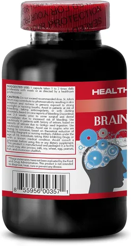 Vista 3 de cerebro y memoria - potenciador de cerebro y memoria - aumenta la velocidad de procesamiento, suplemento de claridad mental y enfoque, suplemento