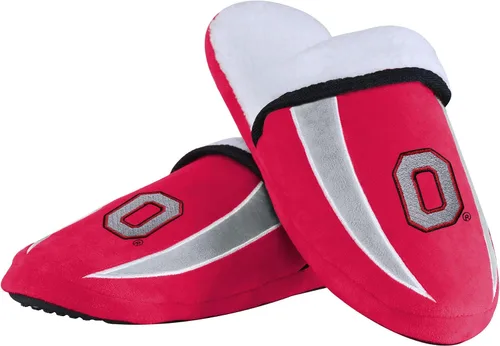 Vista 6 de FOCO mens NCAA College Team Logo Sherpa Moccasin Slippers