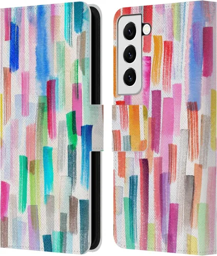 Vista 29 de Head Case Designs Officially Licensed Ninola Brushstrokes Multi Colorful Leather Wallet Case Compatible with Samsung Galaxy A07 4G