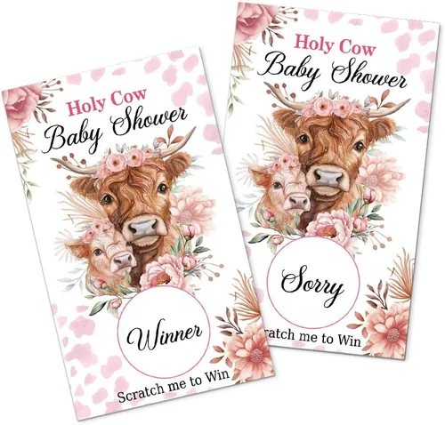 Vista 9 de Juego divertido de 50 piezas de Welcome To The Pack, tarjeta de rascar de lobo de nieve para baby shower, suministros de fiesta de cumpleaños