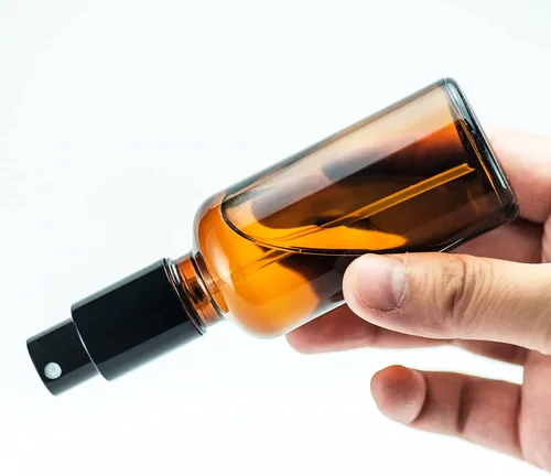 Vista 8 de YIZHAO Botellas de vidrio ámbar de 1 oz, con pequeño aerosol de niebla fina, tapa de metal, recargable para aceite esencial, viajes, limpieza