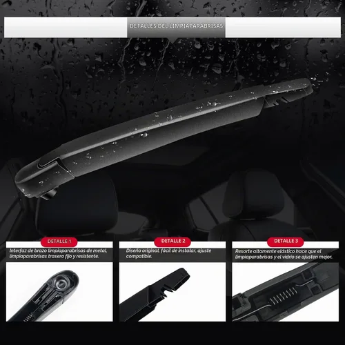 Vista 5 de Limpiaparabrisas trasero y brazo para Nissan Pathfinder 2013-2020