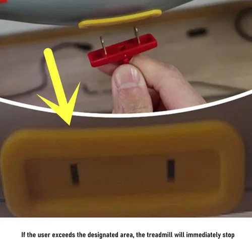 Vista 4 de 2 interruptores de parada de emergencia para caminadora, llave de seguridad para cinta de correr con diseño de doble inserto (2.087 x 0.630 in)