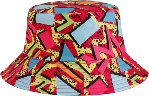 Vista 25 de Sombrero de pescador retro de los años 80 y 90 para mujeres y hombres, sombrero de pescador de moda, plegable, accesorios para rave, sombrero