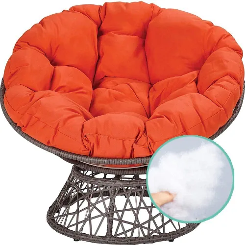 Vista 3 de Cojín para silla de columpio, resistente al agua, grueso, cómodo, para colgar cesta, asiento reclinable, para colgar