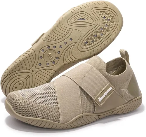 Vista 3 de FUNKYMONKEY Zapatos deportivos acuáticos para hombre, de secado rápido, sin cordones, adecuados para uso casual, caminar, fitness, vadear y otras