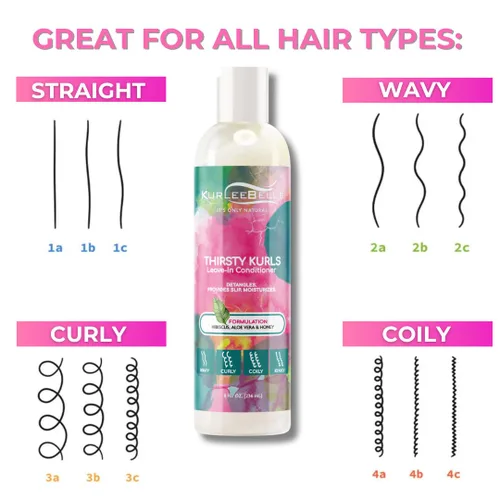 Vista 3 de Kurlee Belle Acondicionador sin enjuague Thirsty Kurls 8oz