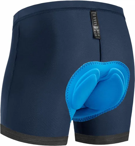 Vista 8 de Przewalski Pantalones cortos de ciclismo para hombre, 23D, acolchados, para bicicleta, MTB Liner