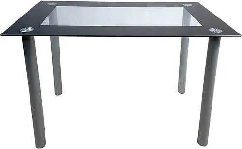 Vista 7 de lapday Juego de mesa de comedor de 5 piezas, mesa rectangular de vidrio templado de 42 pulgadas y 4 sillas de cuero con respaldo alto para desayuno