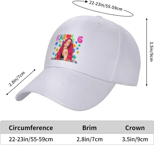 Vista 2 de TIANMEIJIA Manana sera Bonito Sombrero Karols G Gorra de béisbol ajustable Unisex Sombrero de concierto Sombrero Hip Hop