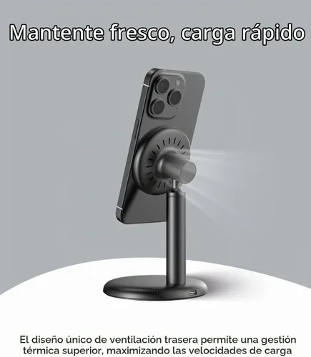 Vista 6 de Soporte de cargador inalámbrico magnético para iPhone 17/16/15/14/13