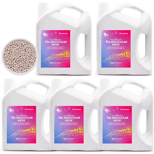 Vista 10 de Wisesorb - Perlas desecantes de tamiz molecular 5A de 3.17 KG, deshumidificadores dessecantes reutilizables absorbentes de humedad