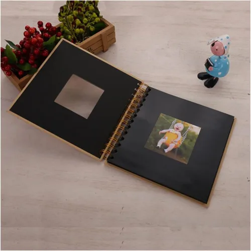 Vista 5 de Álbumes de fotos Álbum de fotos de papel de fotografía para bebé Scrapbooking Álbum de fotos Álbum de fotos de bricolaje álbum de fotos para niños