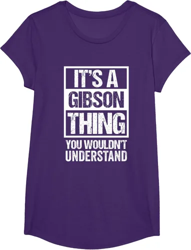 Vista 63 de It's A Gibson Thing You would Not Understand - Camiseta con nombre familiar, Negro, S