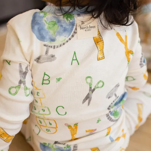 Vista 117 de Burt's Bees Baby - Pijama de una pieza para bebé, mameluco para dormir y jugar, algodón 100% orgánico, cremallera frontal