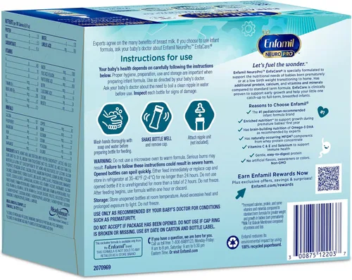 Vista 9 de Enfamil NeuroPro EnfaCare - Fórmula para bebés prematuros lista para usar