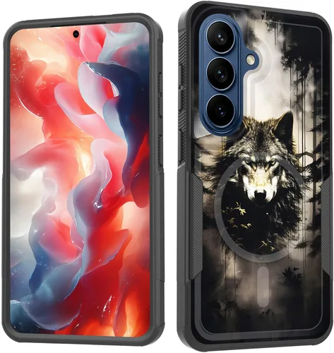 Vista 126 de Funda magnética para Galaxy A16 5G, [compatible con MagSafe] [protección contra caídas de grado militar] Funda resistente a prueba de golpes