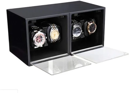 Vista 9 de Watch Shaker, Automatic Mechanical Watch, Winding Box, Winding Box, Watch Box, Rotating Watch Box, Table Shaker Fashion (A)