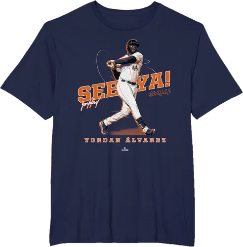 Vista 21 de See Ya! Camiseta Yordan Alvarez Houston MLBPA, Negro