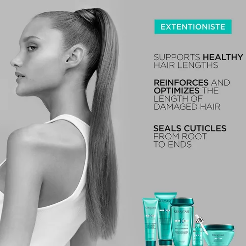 Vista 4 de Kerastase Resistance Extentioniste - Suero para el cuero cabelludo y el cabello, suero energizante para el cuero cabelludo sin enjuague, textura