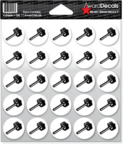 Vista 9 de Award Decals Sledgehammer (negro sobre transparente)