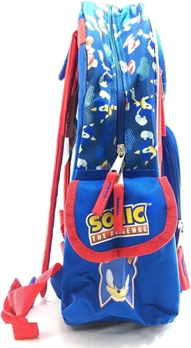 Vista 2 de Sonic Team Tail, Shadow, Knuckles - Mochila pequeña de 12 pulgadas, Rojo -, Personalizado