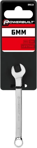 Vista 6 de Powerbuilt Llave combinada métrica de 0.236 in, caja de doble extremo de 12 puntos y extremo abierto, desplazamiento de 15 grados - 644110