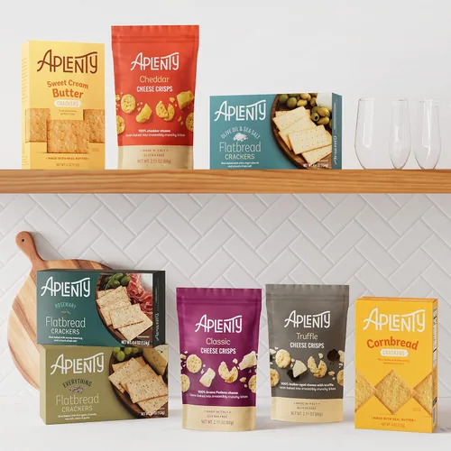 Vista 6 de Aplenty, Galletas de Pan sin Levadura con Aceite de Oliva y Sal Mar, 4.4 oz