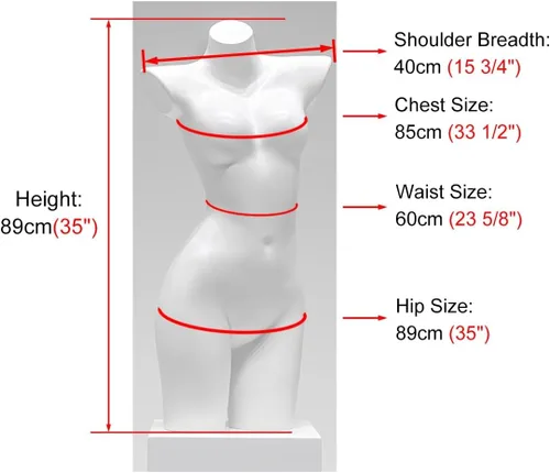 Vista 6 de Vestido femenino de medio cuerpo con forma de torso para lencería, soporte de maniquí para exhibición de ropa, tienda al por menor de maniquí