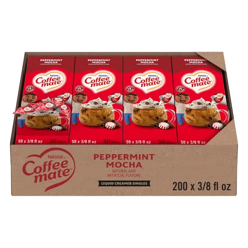 Vista 11 de Nestle Coffee mate Crema para café de sabor French Vanilla, crema líquida en envase individual, sin lácteos, sin refrigeración, 0.375 fl oz