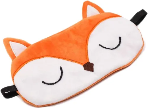 Vista 2 de 2 máscaras de sueño de Shinywear Fox para niños, niñas, niños y mujeres, bonitas cubiertas de ojos vendados de felpa suave