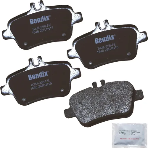 Vista 180 de Bendix Priority1 CFC154 - Juego de pastillas de freno de disco para Avanti II, Century, LeSabre, Regal, Riviera, chasis comercial, DeVille