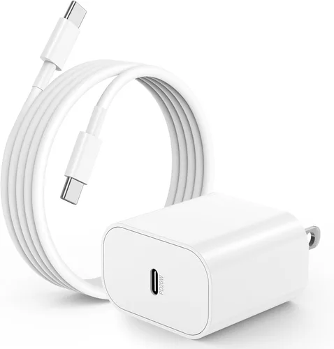 Vista 8 de Cargador para iPhone 17 16 15, enchufe de bloque de carga rápida USB C de 20 W y cable tipo C a C de 6 pies largo para Apple iPhone 17 Pro Max/17