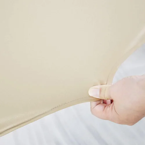 Vista 3 de ARTABLE Protector de cubierta de mesa de masaje de cuero impermeable beige