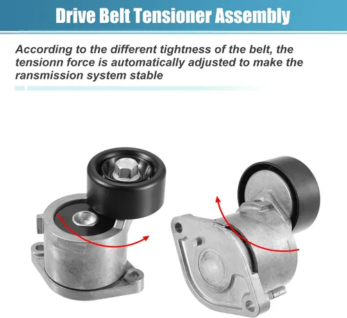 Vista 6 de X AUTOHAUX Conjunto de polea tensor de correa 252812GGB3 para Kia Optima 2016-2020 para Kia Sorento 2016-2020 Tensor Serpentine