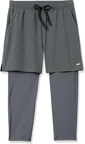 Vista 5 de Tienda Essentials Men's Double Layered Woven Moisture Wicking Running Shorts