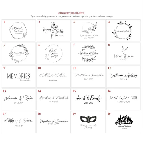 Vista 7 de Caja de fotos de boda para impresiones, caja de memoria de madera para fotos y unidad flash USB 3.0 (opcional), caja de regalo personalizada