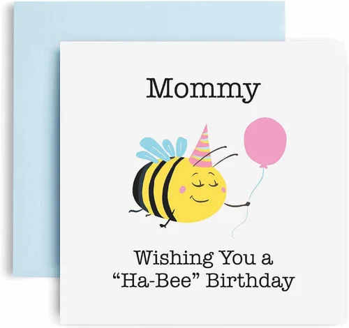 Vista 3 de Huxters Tarjetas de cumpleaños para mujer – Tarjeta de cumpleaños para abuela Ha Bee para cumpleaños, día de la madre, tarjeta de cumpleaños