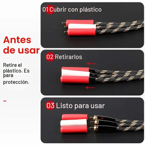 Vista 7 de SKW Subwoofer RCA Y-Splitter Cable de 3.2 pies/3.3 ft, macho a 2 machos RCA UHP Cobre