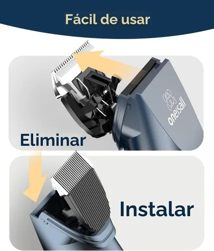 Vista 8 de oneisall Cortador de pelo para gatos silencioso para pelo enmarañado y largo, afeitadora de mascotas inalámbrica de 2 velocidades para gatos, perros