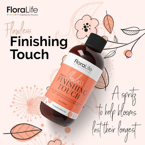 Vista 2 de FloraLife Finishing Touch - Spray de fórmula hidratante multinutriente para flores recién cortadas - 8 oz