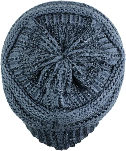 Vista 86 de C.C Trendy Warm Chunky Soft Stretch Cable Knit Beanie