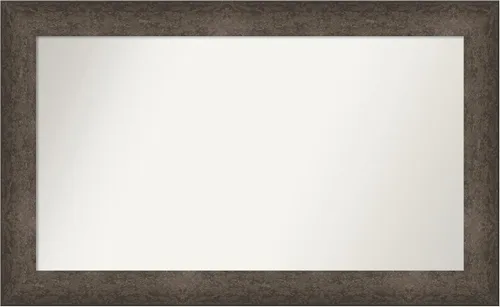 Vista 171 de Amanti Art Espejo de pared personalizado no biselado (25 x 25 pulgadas), marco de bronce acentuado, varios tamaños personalizados, espejo de baño