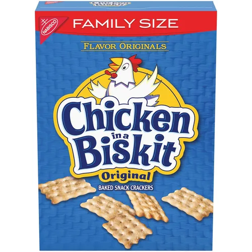 Vista 18 de Chicken in a Biskit Galletas horneadas originales, aperitivos a granel, 6 cajas de 7.5 onzas