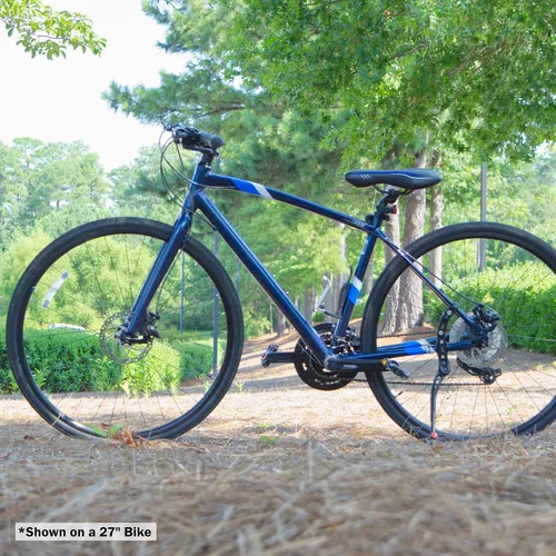 Vista 6 de Lumintrail, soporte de montaje central para bicicleta, pie de apoyo, ajustable, aleación de aluminio, se adapta a 24"-28